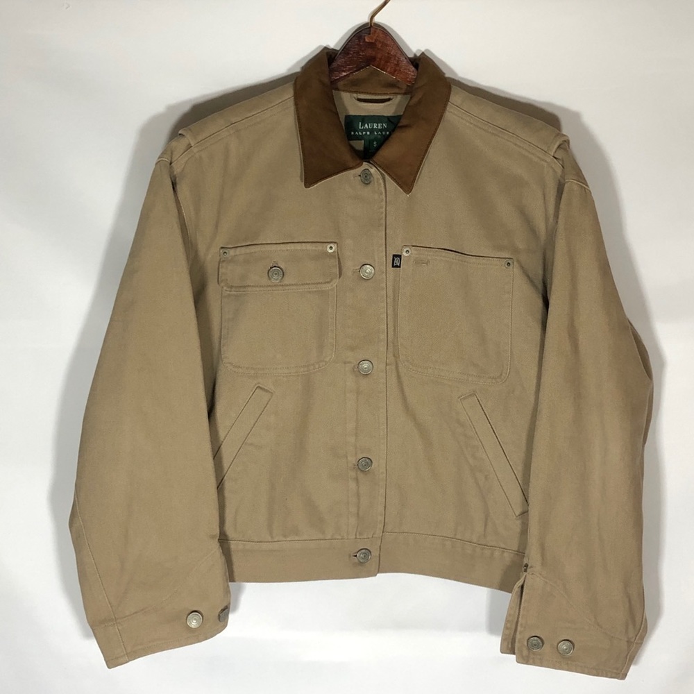 Ralph Lauren Women’s Tan Denim/Suede Jacket S